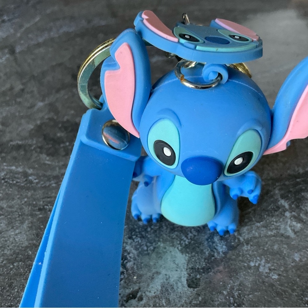 Blue Stitch Keychain with Strap - Picture 3 of 5